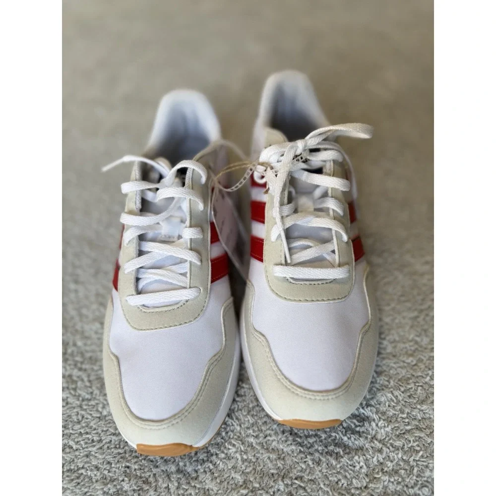 NWT Adidas‎ Kids' Grade School Run 60s J Red/Blue Running Shoes Size 4.5